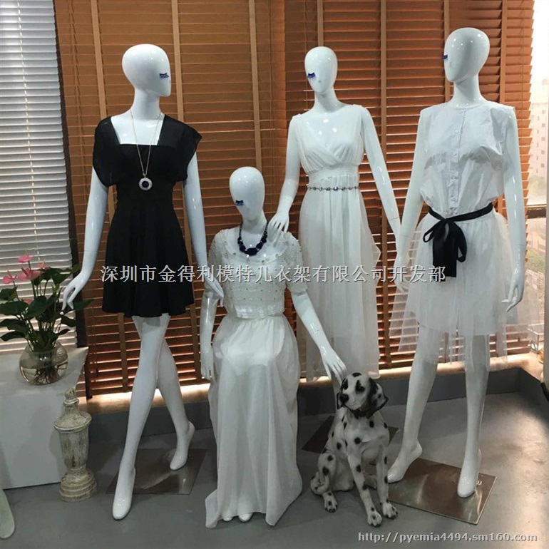 女展示服装模特