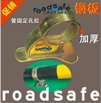 钢支架挡车座 停车场钢座 钢板挡轮杆支架 挡车墩