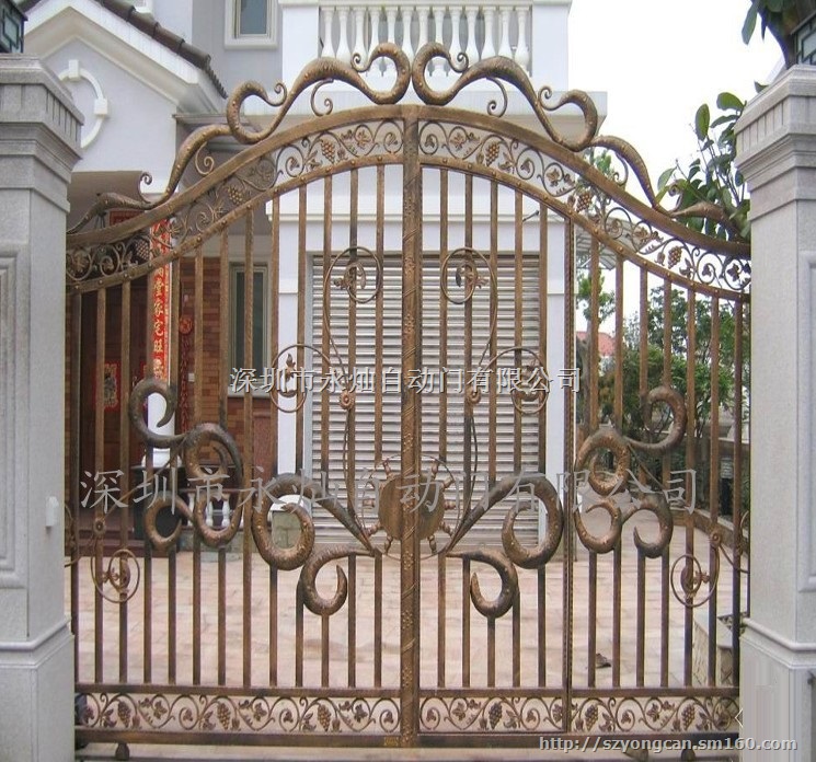 铁艺门定做 花纹免费设计