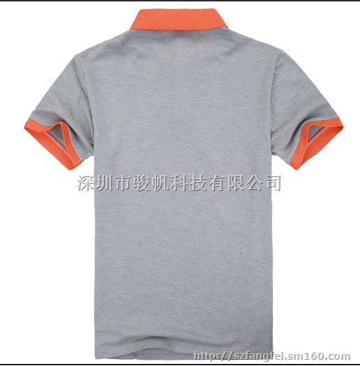 撞色领polo衫工作服T恤定制公司企业文化衫定制
