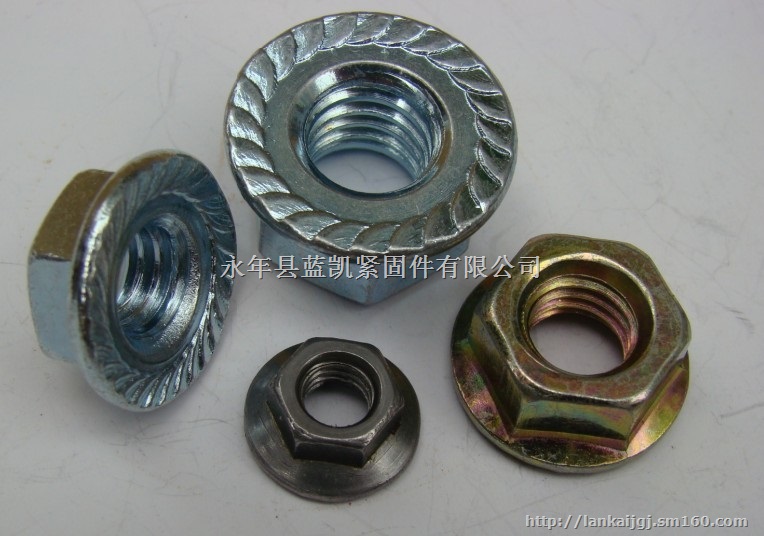 法兰螺母高强法兰母法兰盘螺母自带垫螺母厂家