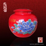 定做陶瓷米罐陶瓷食品罐 粉彩茶叶罐 福利礼品茶叶罐