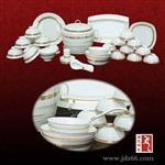 釉中彩骨瓷餐具，*款陶瓷餐具，新婚礼品餐具