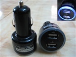 厂家USB车充 双USB车充 两个USB车充