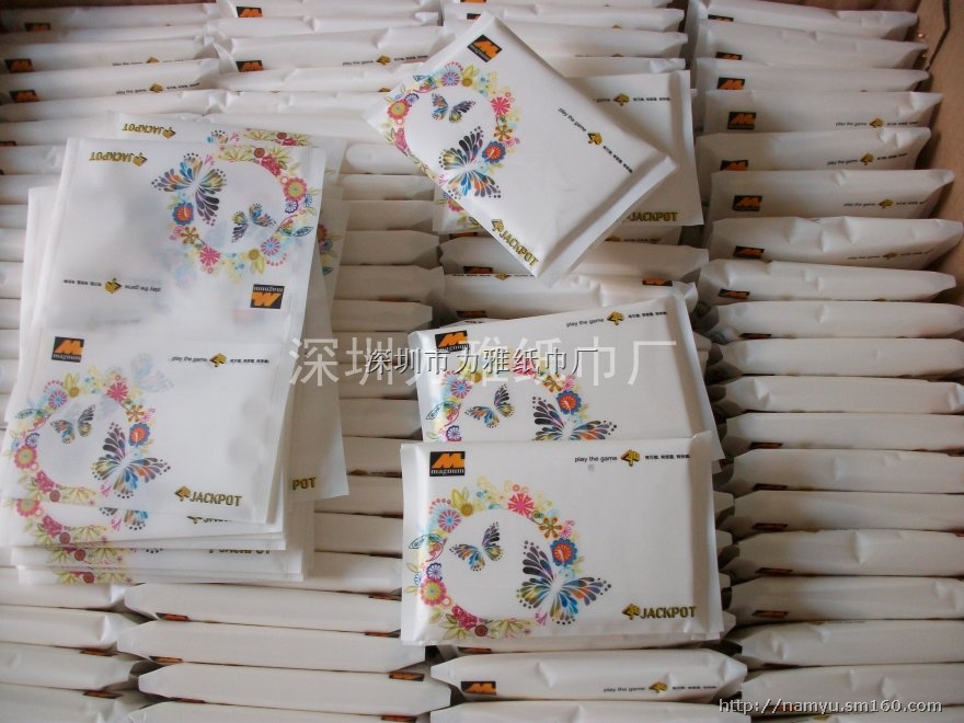 出口马来西亚荷包广告纸巾