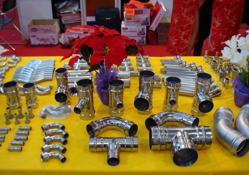 304/316L环压式薄壁不锈钢水管及管件