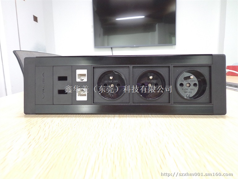 五孔电源插座组合模块多功能办公台面插座双USB充电