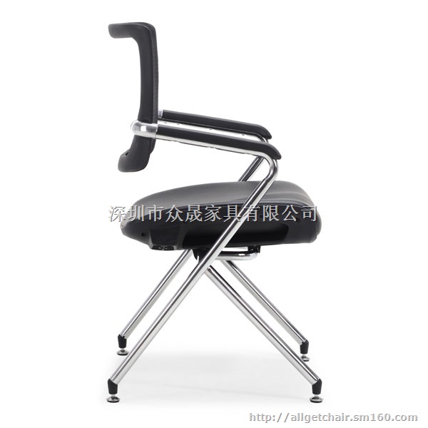 四脚办公会议椅 可折叠学习培训椅 会议记录椅