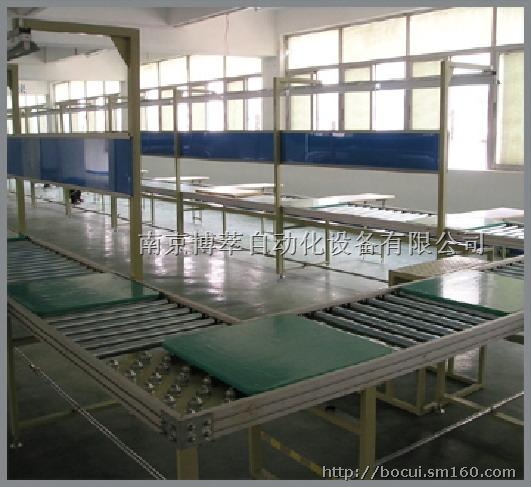 南京流水线无动力手推环形滚筒线