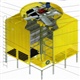 广东飞扬菱科牌逆流式方形冷却塔LKN-80L