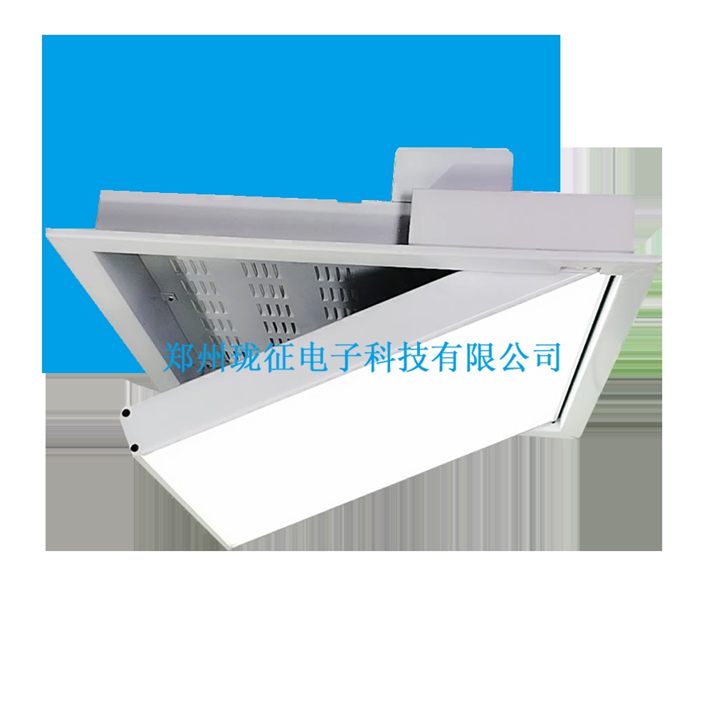 会议室灯光翻转嵌入式LED格栅灯双色温可调角度面光