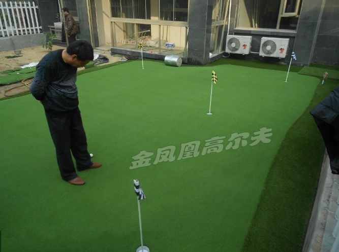 高尔夫推杆果岭,人造草果岭,楼顶人工果岭