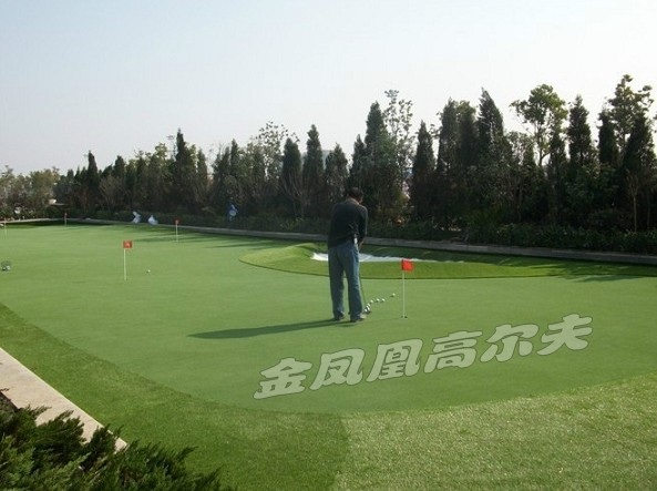 高尔夫推杆果岭，人造草果岭，楼顶人工果岭