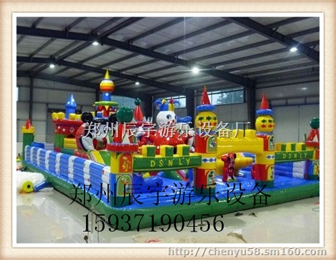 可移动充气蹦蹦床/手动钢架小蹦极玩具