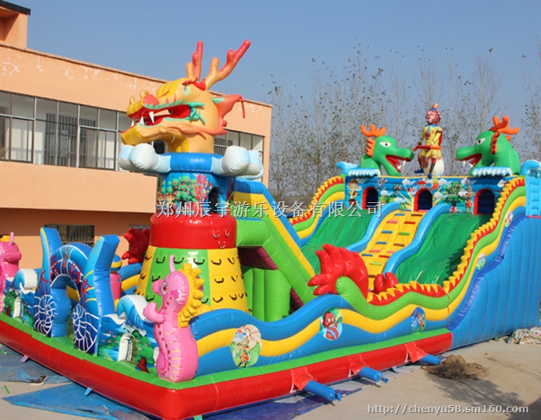 可移动充气蹦蹦床/手动钢架小蹦极玩具