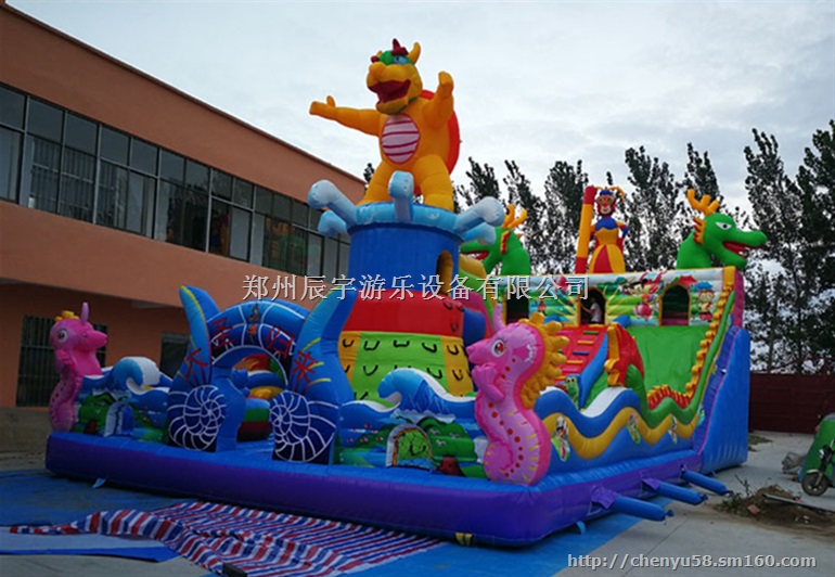 可移动充气蹦蹦床/手动钢架小蹦极玩具