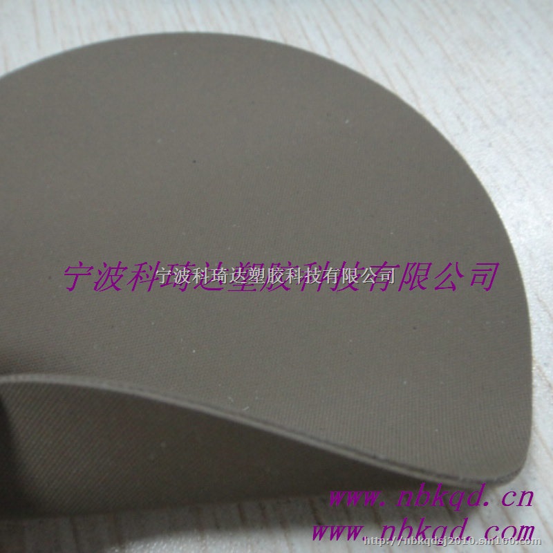 双面亚布纹的棕色海帕龙橡胶夹网布