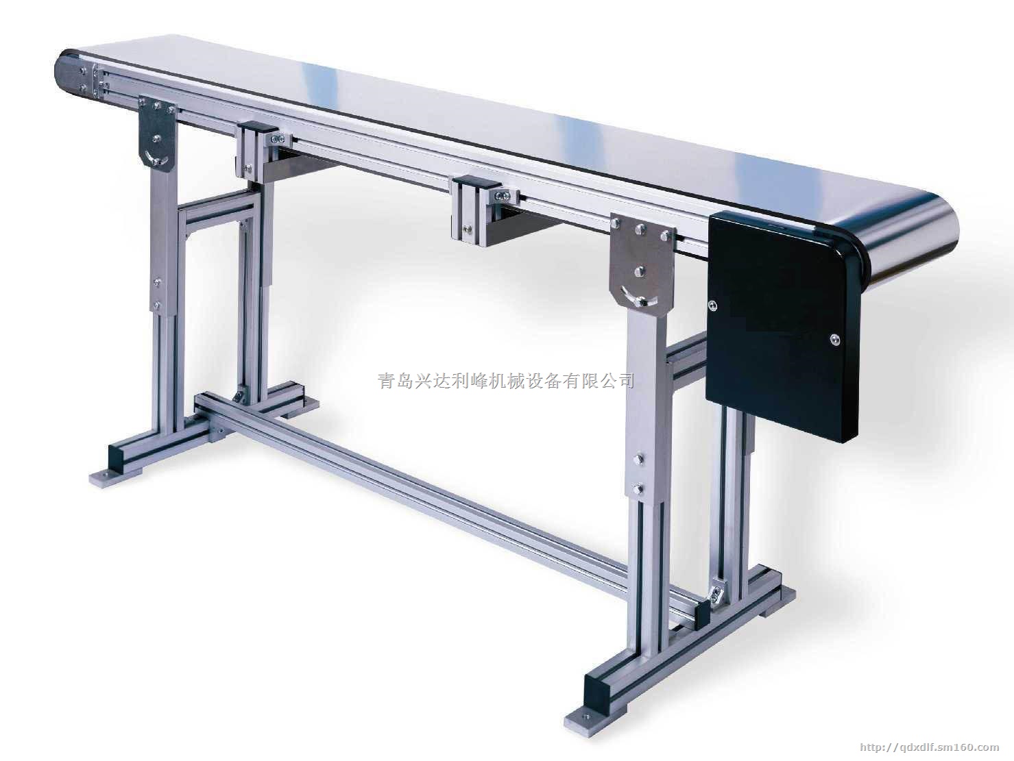 供应青岛 铝型材爬坡皮带机 价格