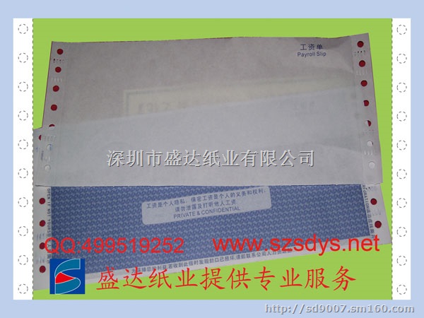 供应现货工资打印密码纸 薪资打印密码纸93x217