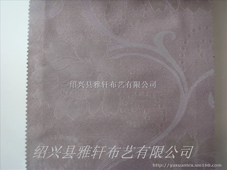 荷花款式提花遮光布绿色环保窗帘阳台窗帘防火遮光面料