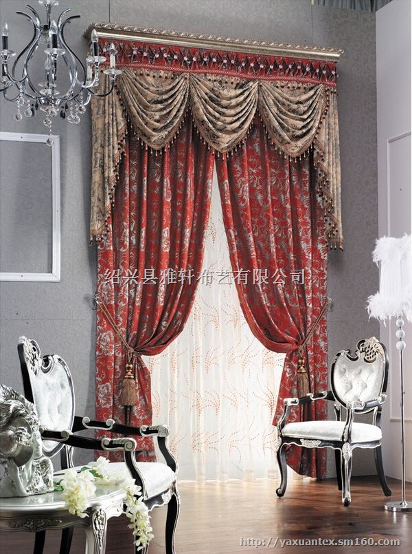 欧式窗帘雪尼尔窗帘布成品窗帘布卧室窗帘