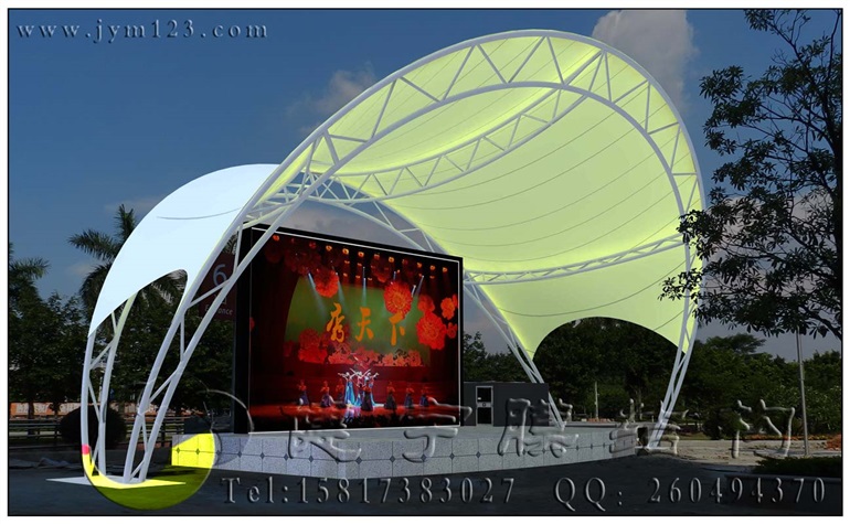 中山舞台张拉膜结构15817383027