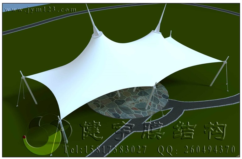 潮州景观张拉膜结构15817383027