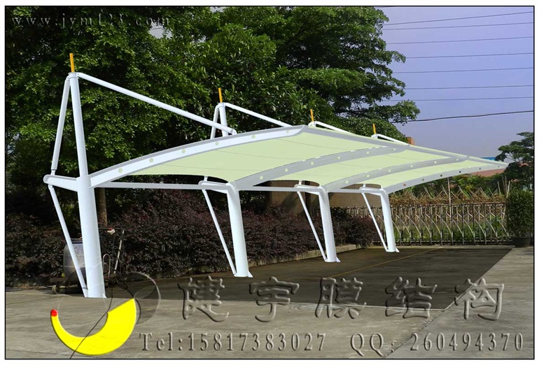 揭阳张拉膜结构停车棚