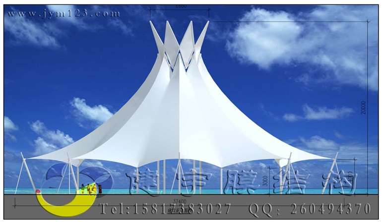 广州市餐厅张拉膜结构15817383027