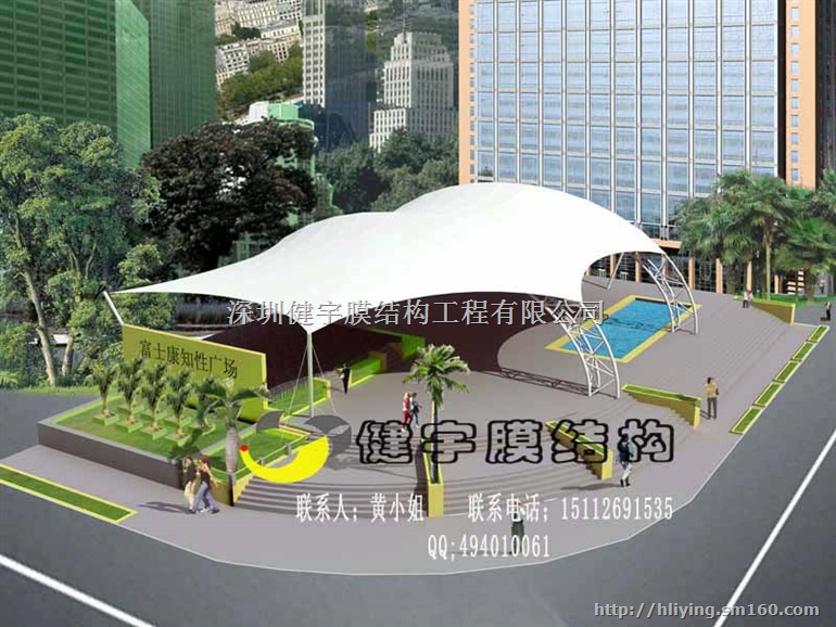 桂阳膜结构广场膜结构价格公司厂家