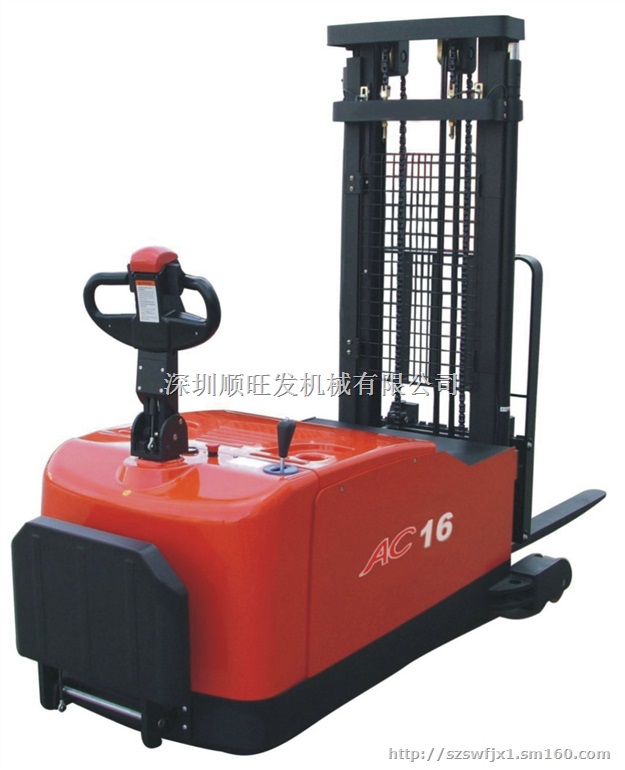 电动堆高车、深圳顺旺发1.6吨平衡重式电动堆高车