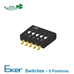 5位半间距拨码开关SOP05