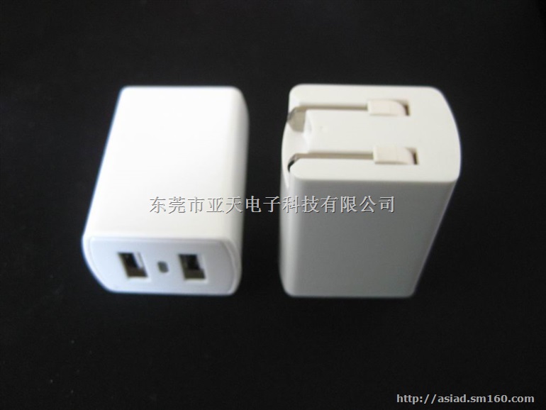 美国ul认证电源充电器 2.1a双USB旅行充电器