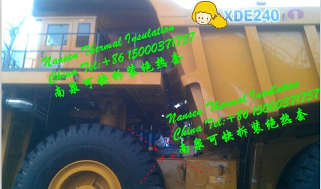 柴油发电机组排气管隔热套可拆卸式绝热节能环