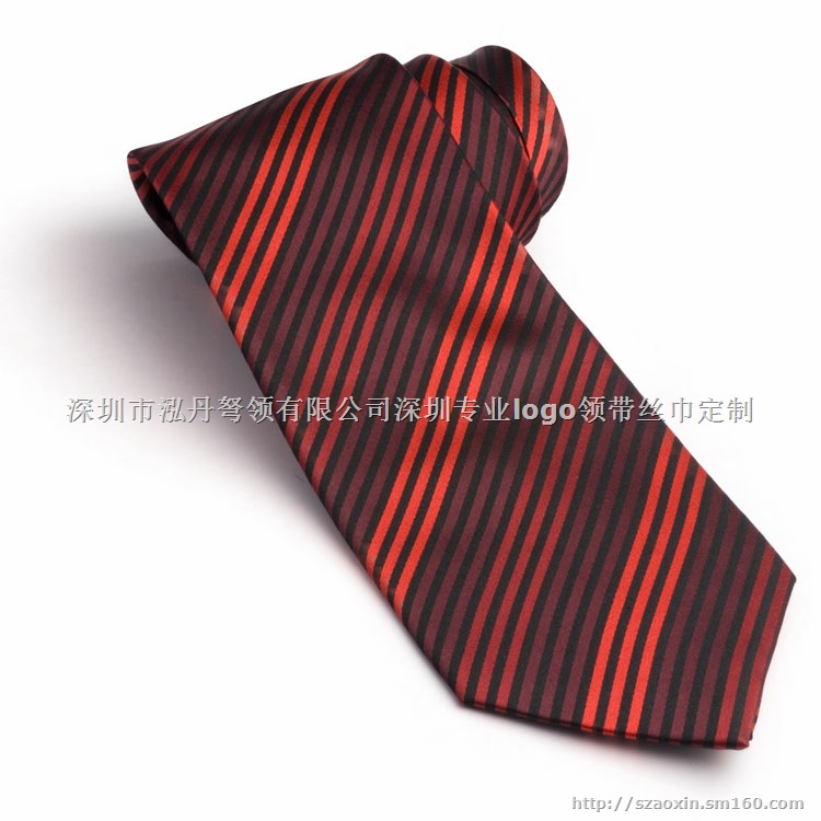 深圳标志领带定做 深圳logo领带定制 广告领带定