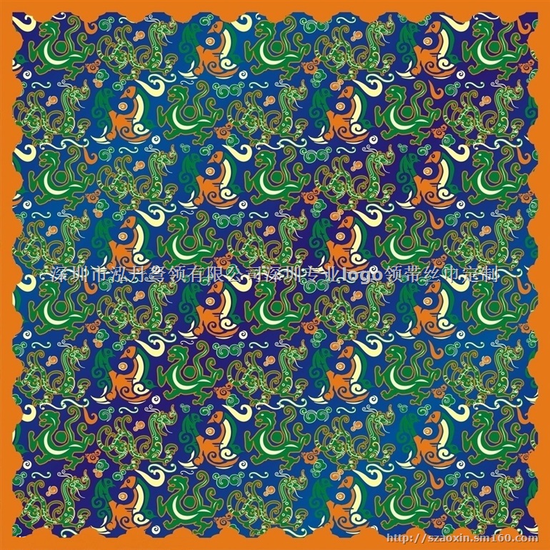 定制印花标志丝巾 定做桑蚕丝印花丝巾方巾 数码丝巾