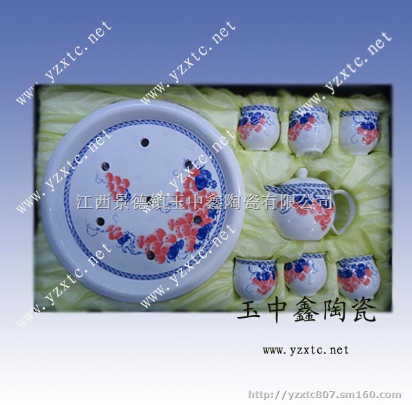 供应功夫茶具陶瓷茶具套装双层陶瓷茶具
