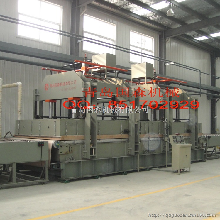 青岛国森制造各种铝、纸、玻璃钢蜂窝板热压机设备