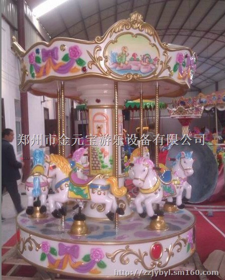 山东赶庙会最赚钱游乐设备12座简易转马