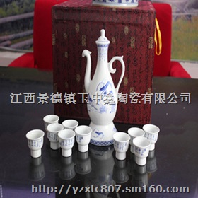 手绘陶瓷酒具 陶瓷酒具生产厂