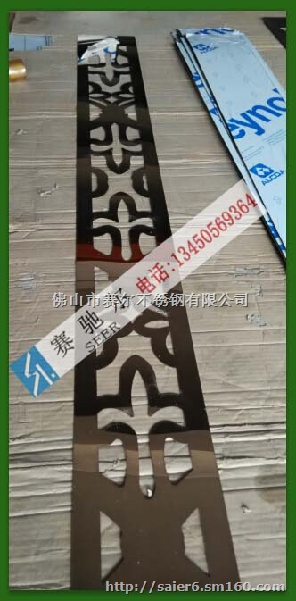 厂家生产设计不锈钢玫瑰金雕花线条 可来图加工