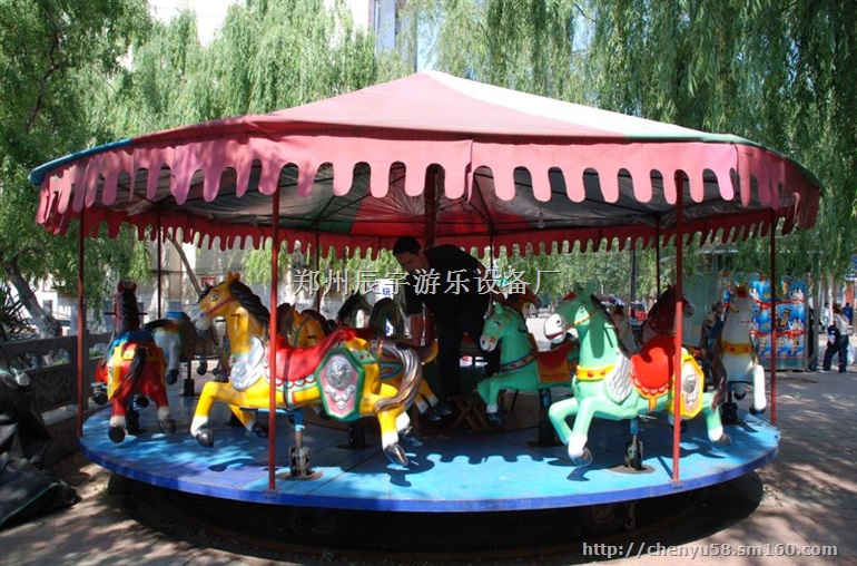 户外折叠转马价格/儿童玩的折叠转马厂家