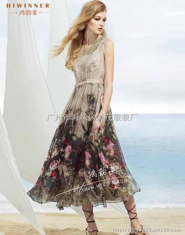 辽宁2015新款批发采购连衣裙,还看真丝连衣裙市场