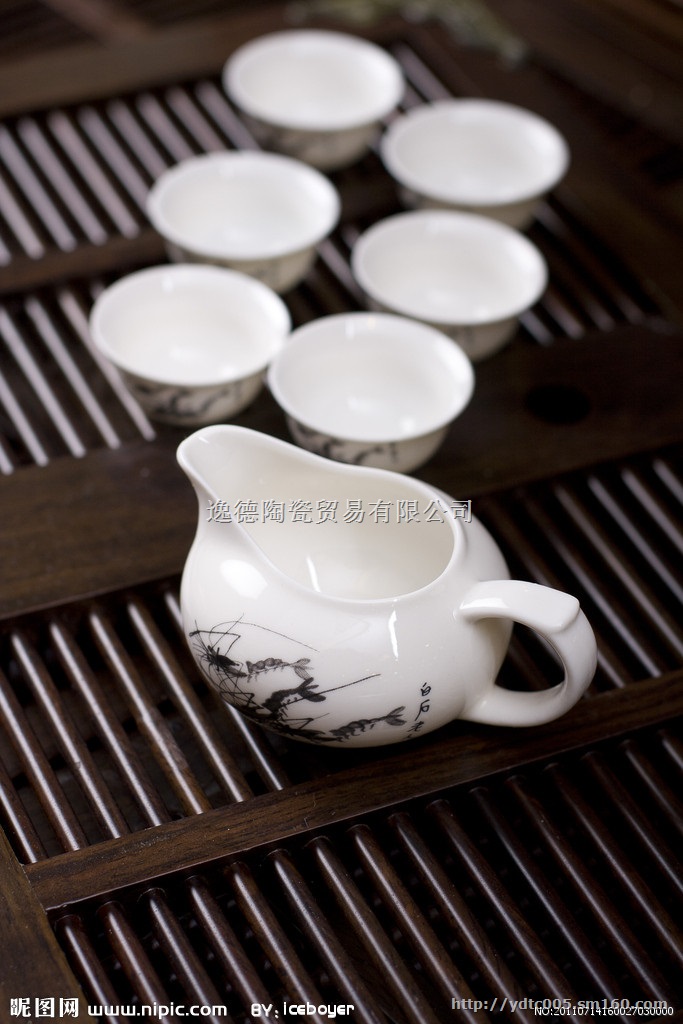 供应高档茶具套装礼品 手绘陶瓷茶具