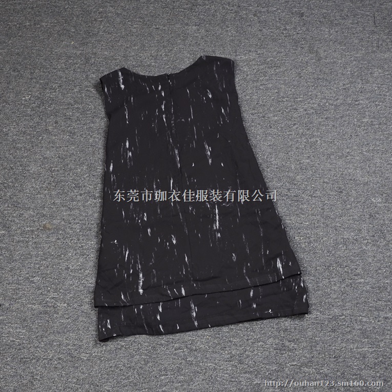 2015夏新款新潮无袖印花圆领时尚街头欧美T恤