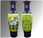 青花瓷大花瓶 手绘花瓶 高档家居装饰品大花瓶 商务