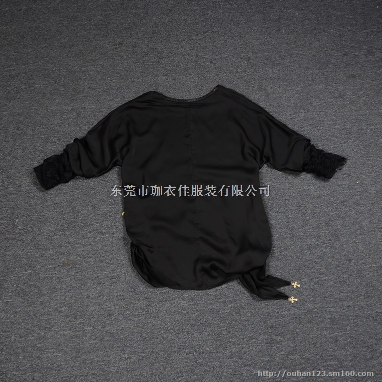 2015夏季新款长袖圆领套头五角星图案休闲百搭时尚