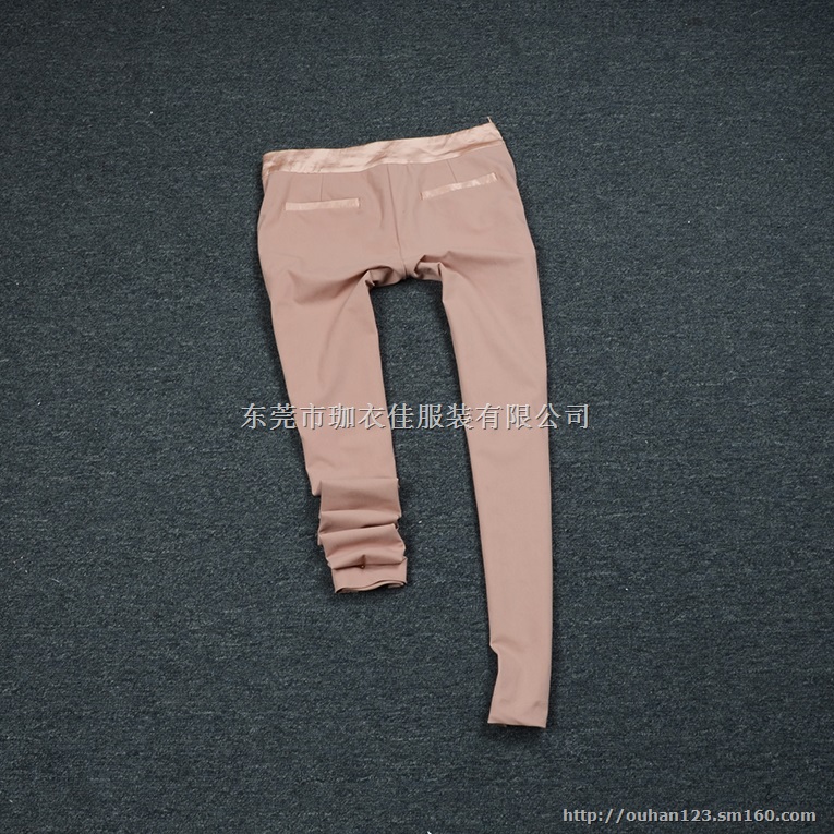 2015新款春夏休闲裤棉麻长裤 中腰修身显瘦直筒型