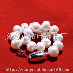 珍珠首饰 七夕情人节礼物 银扣正品淑女气质手链