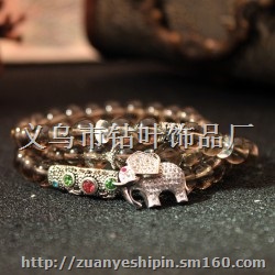 韩版时尚象饰品复古多层水晶 七夕情人节礼物